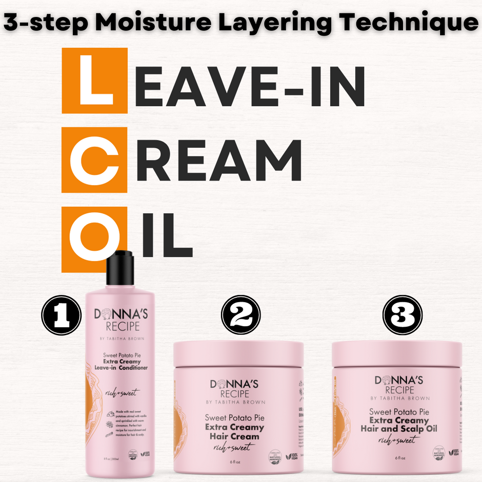 Donna's Recipe Sweet Potato Pie Extra Creamy Hair & Scalp Oil (LOC System) - Donna's Recipe