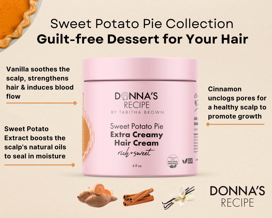 Sweet Potato Pie Extra Creamy Hair Cream (LOC System) - Donna's Recipe