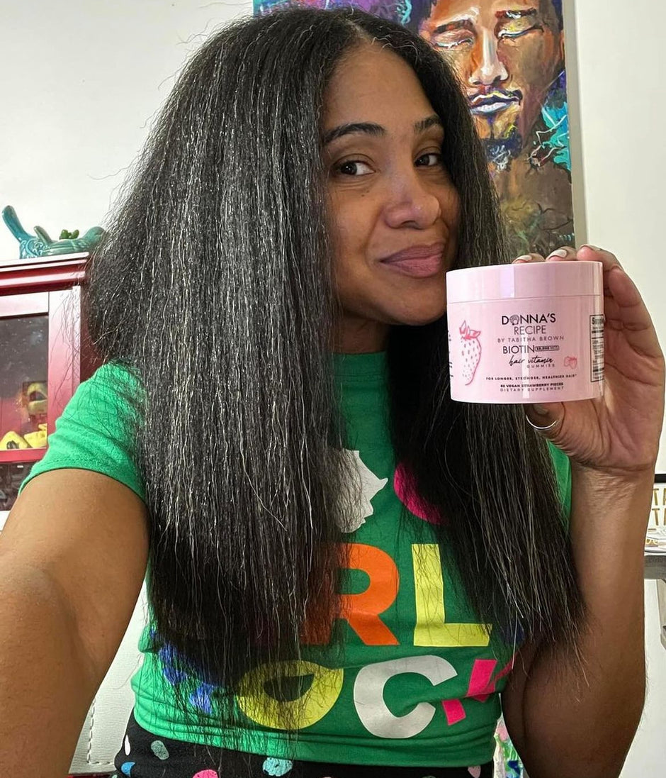 Donna's Recipe Vegan Biotin Hair Vitamin Gummies Jar - Donna's Recipe