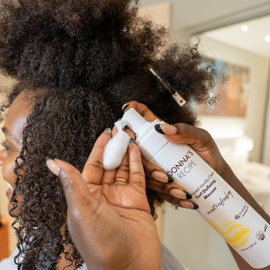 Curl Defining Mousse - Whipped Vanilla Cream - Donna's Recipe