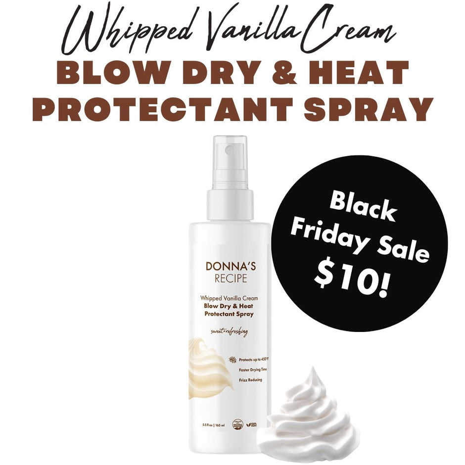 Blow Dry & Heat Protectant Spray - Whipped Vanilla Cream