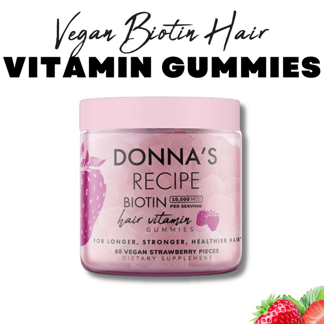 Donna's Recipe Vegan Biotin Hair Vitamin Gummies - Donna's Recipe