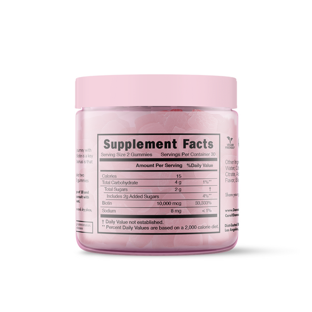 Donna's Recipe Vegan Biotin Hair Vitamin Gummies - Donna's Recipe