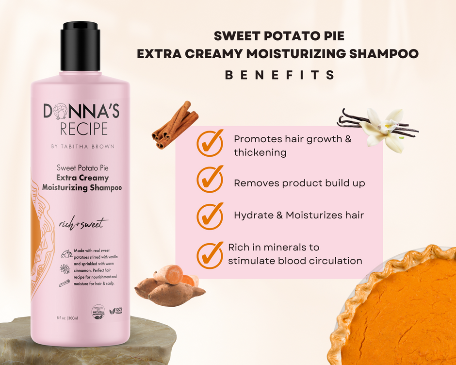 Donna's Recipe Sweet Potato Pie Extra Creamy Moisturizing Shampoo - Donna's Recipe